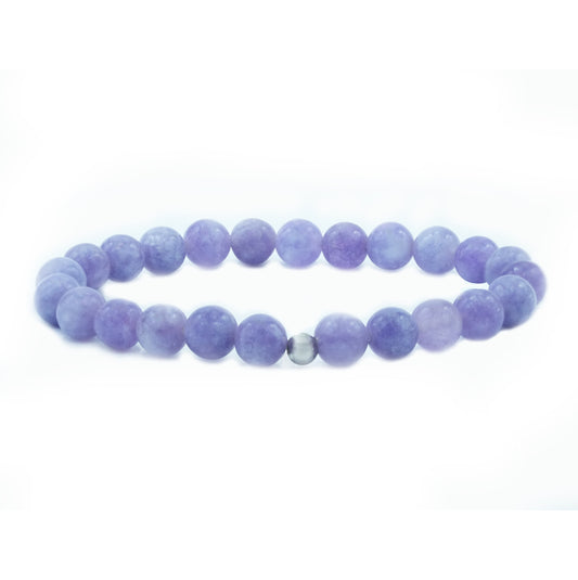 Dark Angelite Gemstone Bracelet - Distinctive, Alluring, and Calming | Enhance Your Style with this Beautiful Bracelet