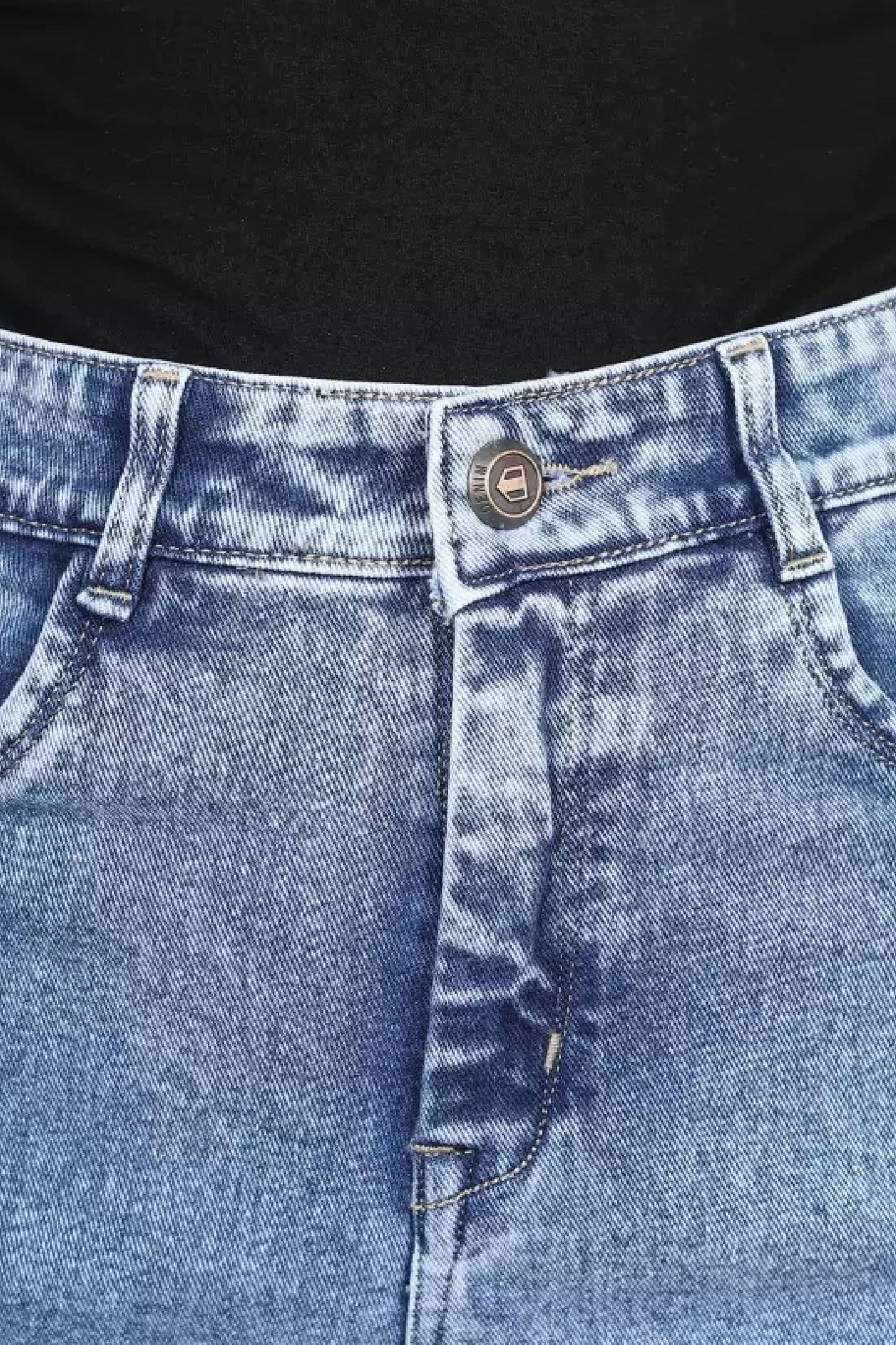 Light Blue High Rise Denim Jeans For Women