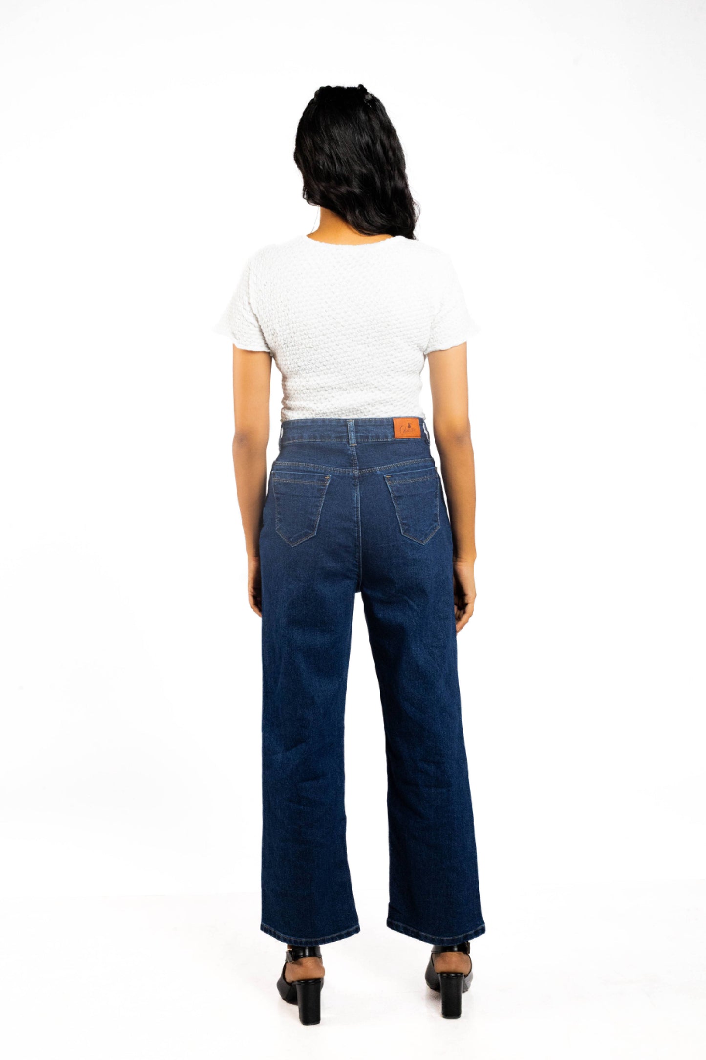 Cotton Denim Staright Fit Jeans For Women