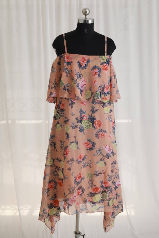 Floral Printed Party Wear Dress