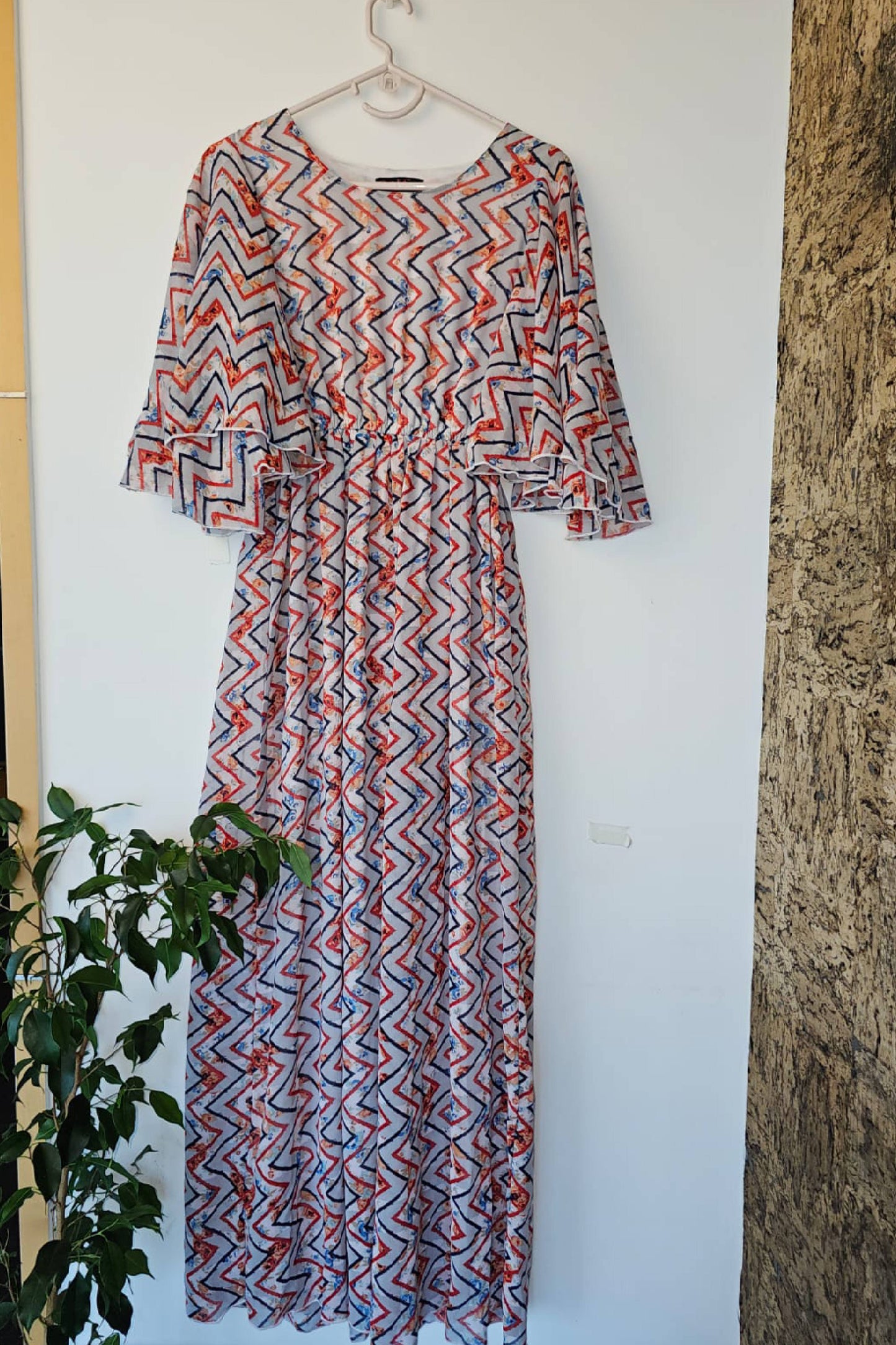 Stunning Digital Printed Chiffon Long Dress