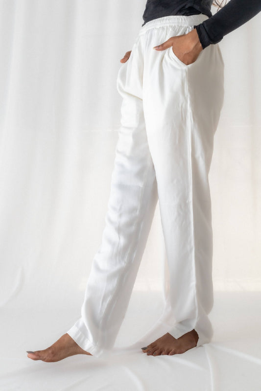 White Denim Pant For Women