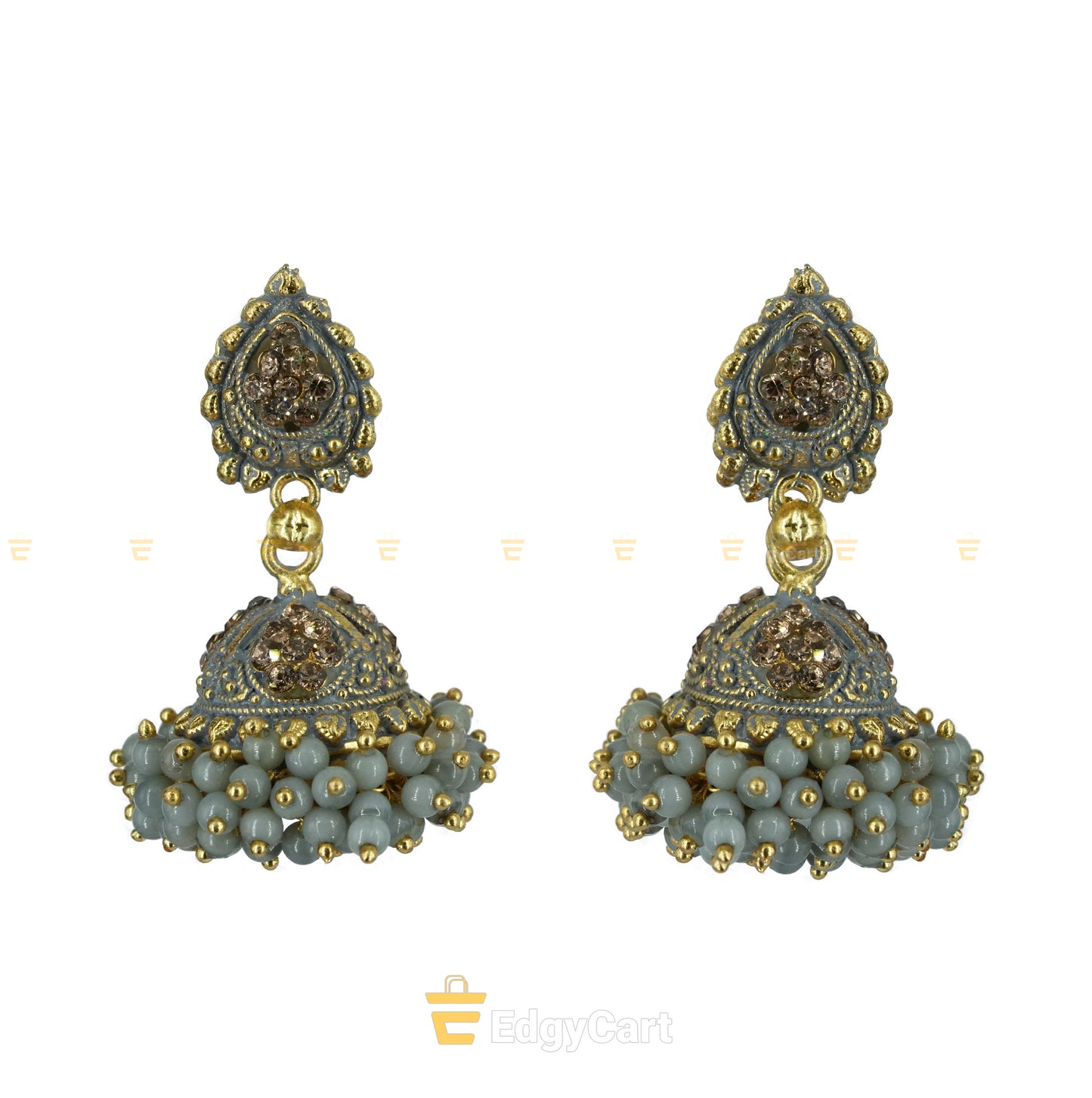 Beautiful Floral Jhumkas with Studs